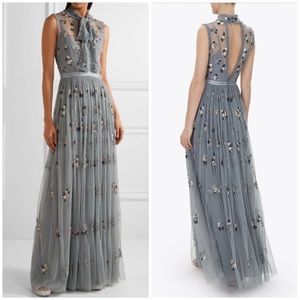 Needle & Thread Ditsy Bow gown dress US 6 UK 10